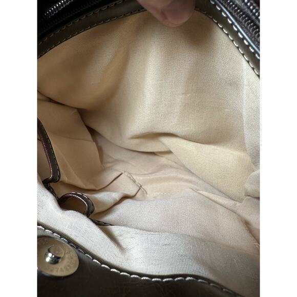 Nine &Co Vintage 90s Brown Checkered Purse - Picture 7 of 8